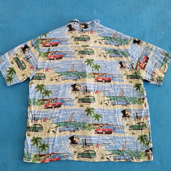 WALT DISNEY WORLD Hawaiian Shirt MICKEY GOOFY PLUTO DONALD Beach Vacation Sz XL - Picture 11 of 12